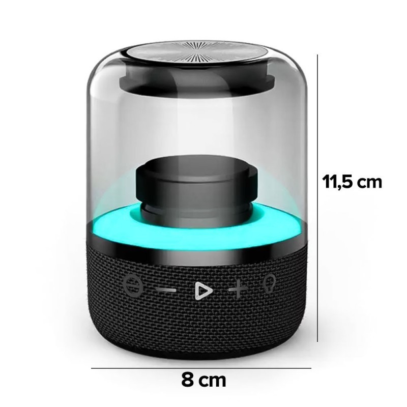 Caixa De Som Surround 360 Bluetooth 5.2 Com Show De Luzes