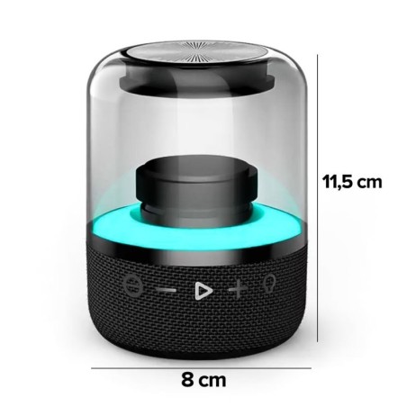 Caixa De Som Surround 360 Bluetooth 5.2 Com Show De Luzes