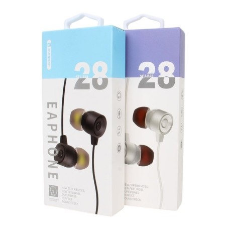 Fone De Ouvido Stereo Graves Fortes Intra-Auricular Com Microfone