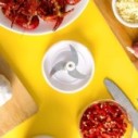 Mini Processador De Alimentos Elétrico Portátil Triturador 250 ML - Feira Da Madrugada SP