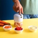 Mini Processador De Alimentos Elétrico Portátil Triturador 250 ML - Feira Da Madrugada SP