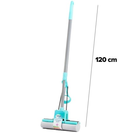 Mop Esfregão Mágico Rodo Para Limpeza Geral 120cm