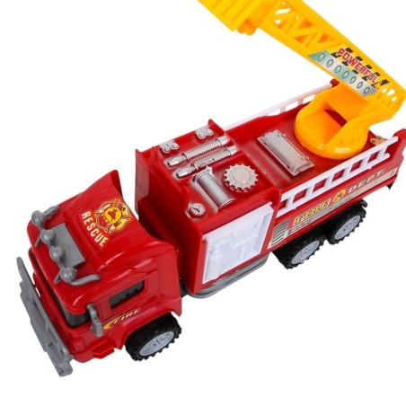 Brinquedo Caminhão De Bombeiro Infantil Á Fricção 21cm