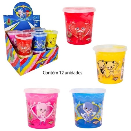 Display 12 Unidades Gelástica Luccas Neto Os Aventureiros Pote 180g