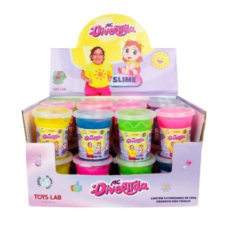 Display 24 Unidades Geleca Gelástica Mc Divertida Pote 120G