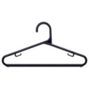 Kit 5 Cabides Organizador De Roupas Preto Com Gancho