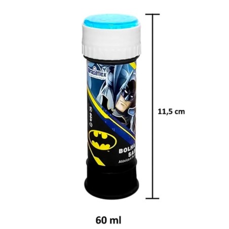 Display Bolha De Sabão Batman 12 Peças Com Jogo