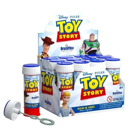 Display Bolha De Sabão Toy Story 12 Peças Com Jogo
