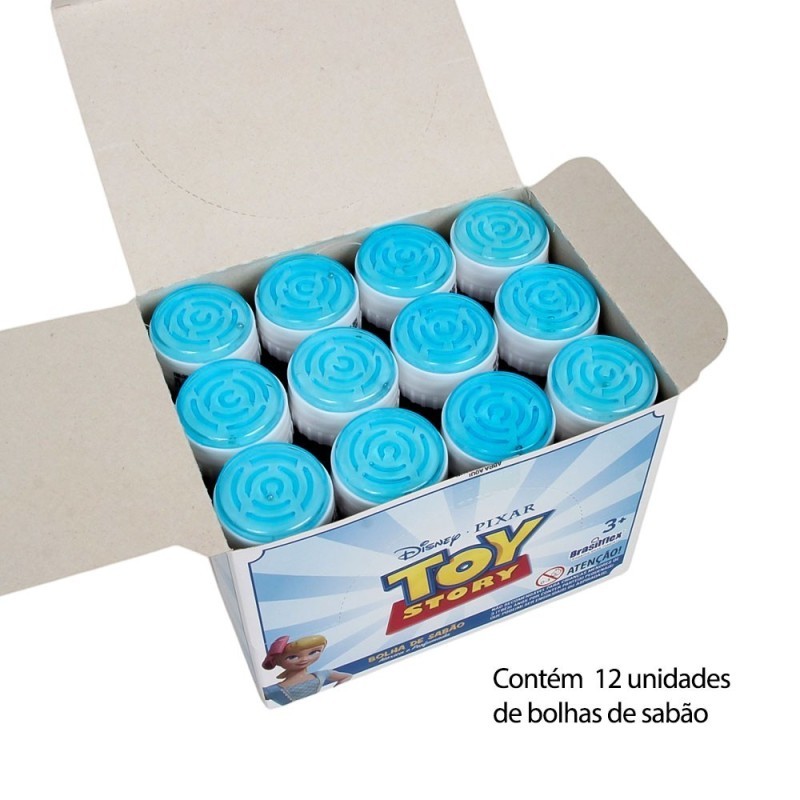 Display Bolha De Sabão Toy Story 12 Peças Com Jogo