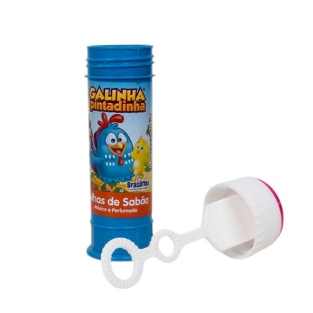 Display Bolha De Sabão Galinha Pintadinha 12 Peças Com Jogo