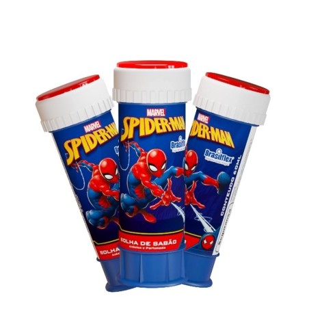 Display Bolha De Sabão Homem Aranha 12 Peças Com Jogo