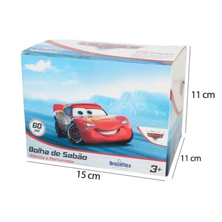 Display Bolha De Sabão Carros 12 Peças Com Jogo