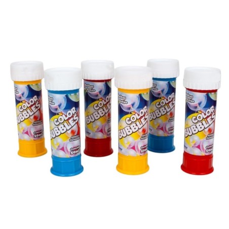 Display Bolhas De Sabão Color Bubbles Atóxica Perfumada 6 Peças