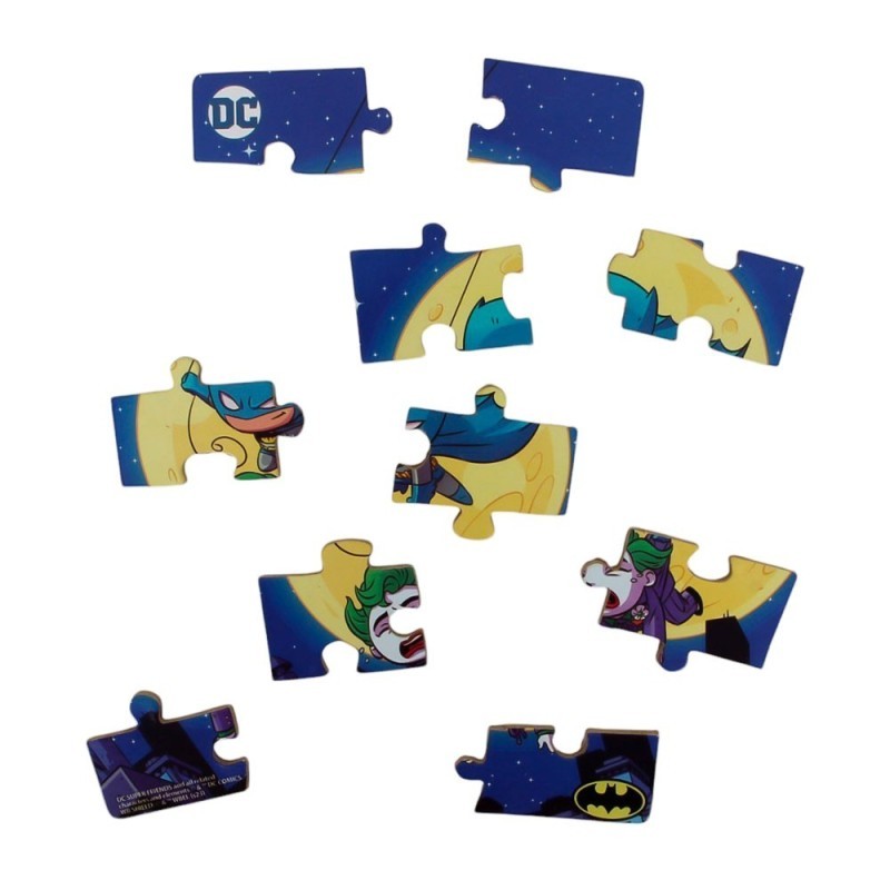 Display Quebra-Cabeça De Madeira Super Friends Batman 6 Unidades