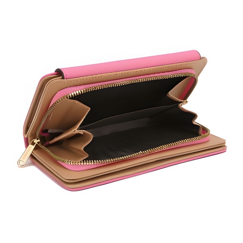 Carteira Feminina Estilo Envelope Com Alça De Mão Porta Cartões