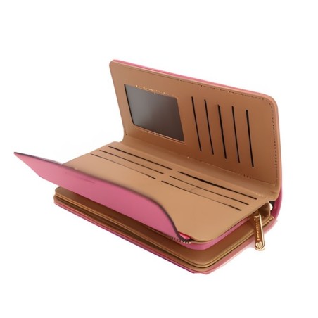 Carteira Feminina Estilo Envelope Com Alça De Mão Porta Cartões