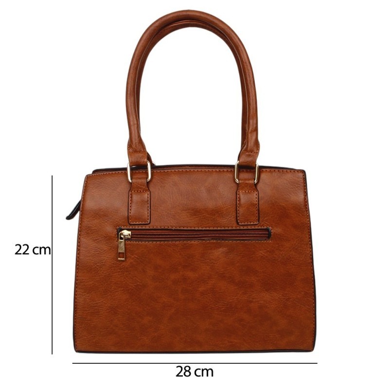 Bolsa De Ombro Média Feminina Com Alça Transversal 1 Divisória