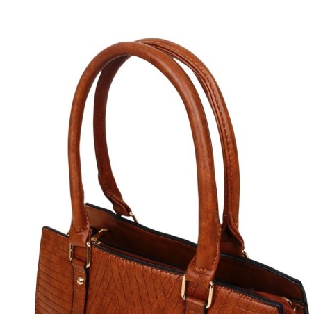 Bolsa De Ombro Média Feminina Com Alça Transversal 1 Divisória