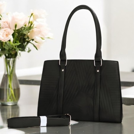 Bolsa De Ombro Média Feminina Com Alça Transversal 1 Divisória