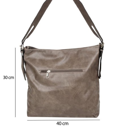 Bolsa De Ombro Grande Feminina Com Alça Transversal 2 Divisorias
