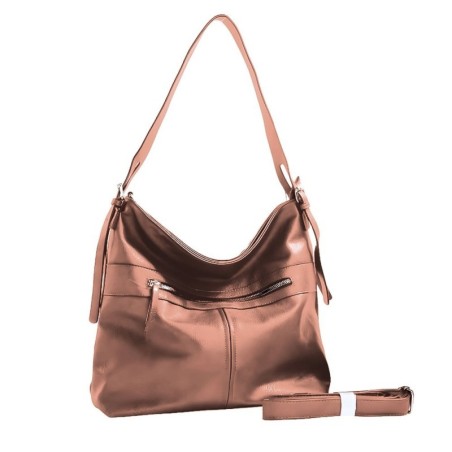 Bolsa De Ombro Grande Feminina Com Alça Transversal 2 Divisorias
