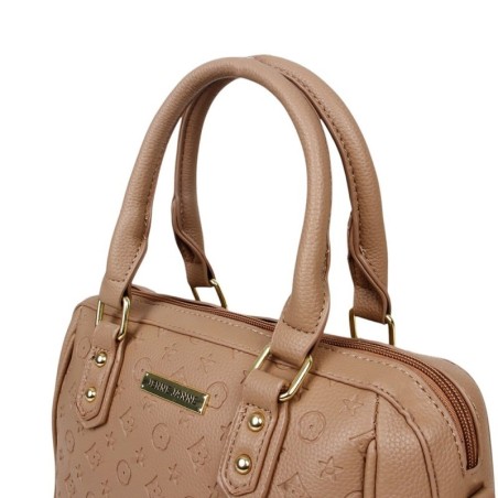 Bolsa Feminina De Mão Média Texturizada Com Pompom