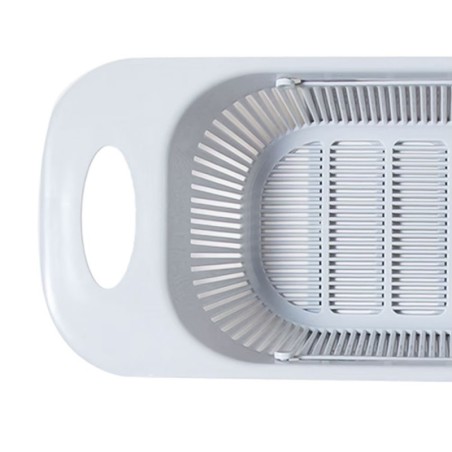 Escorredor Retrátil De Plástico Multiuso Para Pia 15,5cm x 48cm