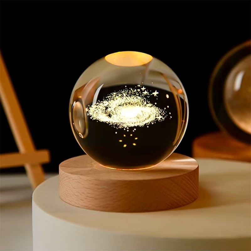 Luminária Globo De Led Decorativo Vidro Com Cabo USB 6x8 CM