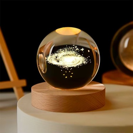 Luminária Globo De Led Decorativo Vidro Com Cabo USB 6x8 CM