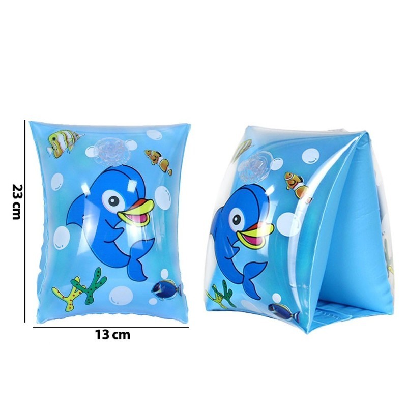 Boia Inflável De Braço Infantil Bichinhos Aquáticos 23x13 CM