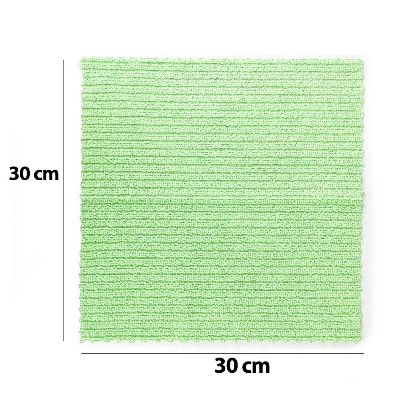 Pano Para Limpeza De Microfibra 3 Peças Multiuso 30cm