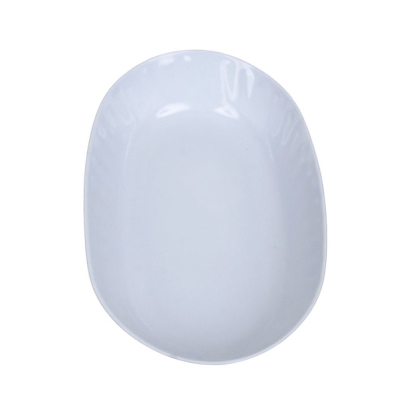 Travessa Branca De Melamina Oval 23cm X 15cm