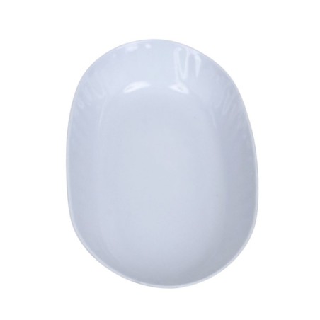Travessa Branca De Melamina Oval 23cm X 15cm
