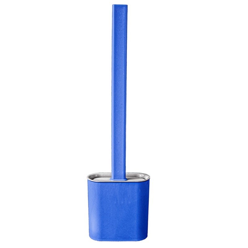 Escova Sanitária De Silicone Com Suporte E Adesivo Para Parede