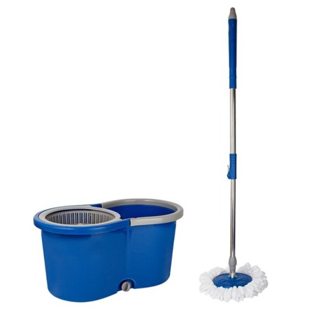 Esfregão Mop Giratório 360° Balde De 13 litros E Cabo Extensível