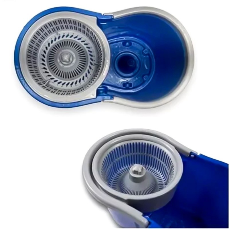 Esfregão Mop Giratório 360° Balde De 13 litros E Cabo Extensível