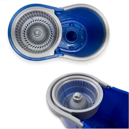 Esfregão Mop Giratório 360° Balde De 13 litros E Cabo Extensível