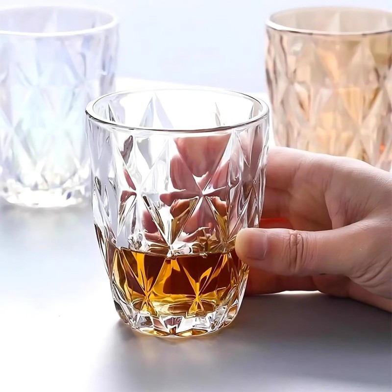 Conjunto Copos De Vidro 6 Peças Linha Diamante 280ml