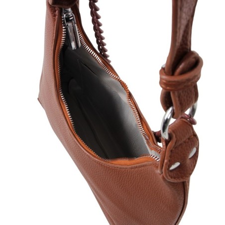 Bolsa Feminina Estilo Hobo Bag Alça Corrente E Transversal 2 Repartições