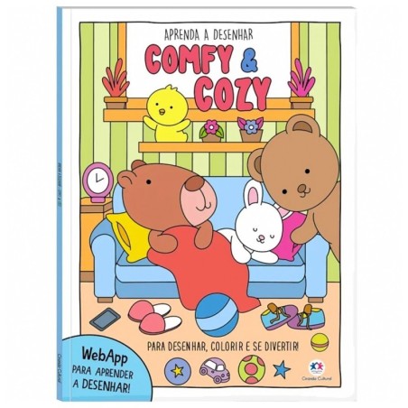 Livro Infantil Aprenda A Desenhar Comfy and Cozy 48 Páginas