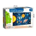 Jogo Quebra-Cabeça Viagem Ao Espaço Com 38 Peças