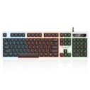 Kit Teclado E Mouse Gamer Com Fio Led RGB Retro Iluminação