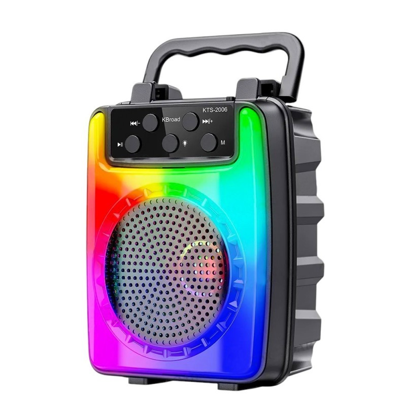 Caixa De Som Sem Fio Portátil RGB TWS Carregamento USB