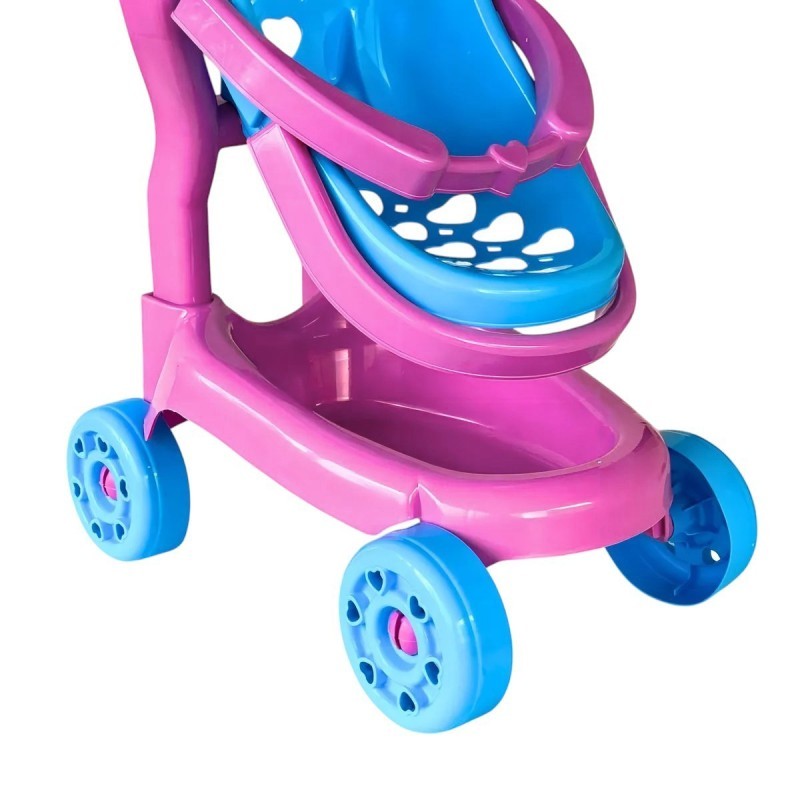 Carrinho Boneca Doce Passeio Infantil Roda Livre Zuca Toys