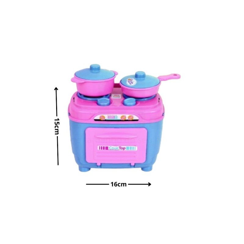 Cozinha Fogão Cooktop Com Acessórios Zuca Toys