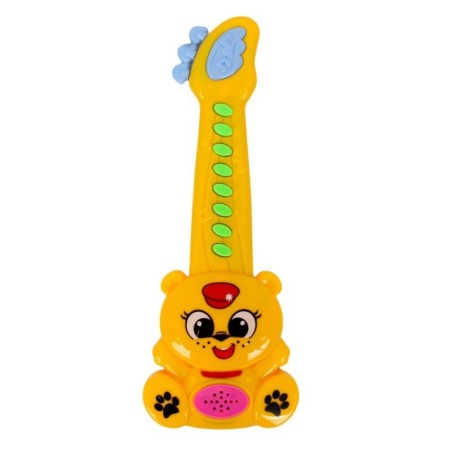 Brinquedo Guitarra Musical Colorida Com Som 25cm