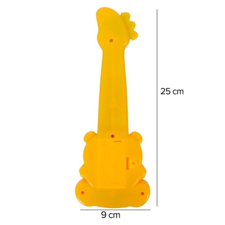Brinquedo Guitarra Musical Colorida Com Som 25cm