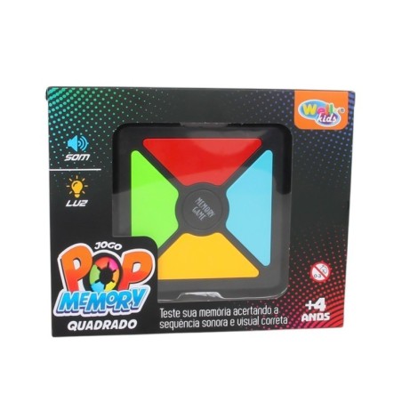 Jogo Da Memoria Eletrônico Colorido Quadrado