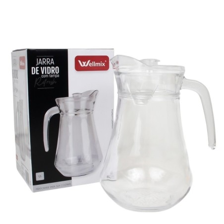 Jarra De Vidro Com Tampa Refresh 1,2 Litros 2