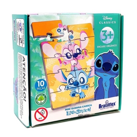 Display Mini Quebra-Cabeça Lilo e Stitch 6 Unidades